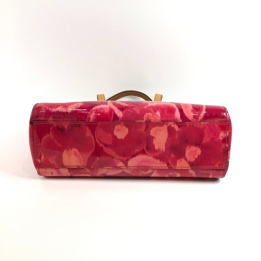 【35→ 26MK】Lv Red Monogram Vernis Ikat Catalina BB Tote Sku# 85786 (Gently Used) - Picture 5 of 14